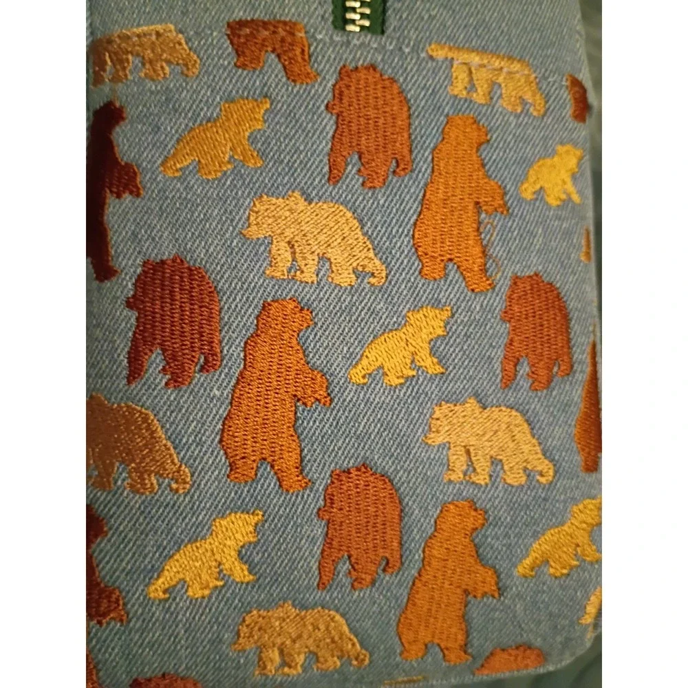 Loungefly Disney Brother Bear Embroidered Icons Denim Mini Backpack - NWT